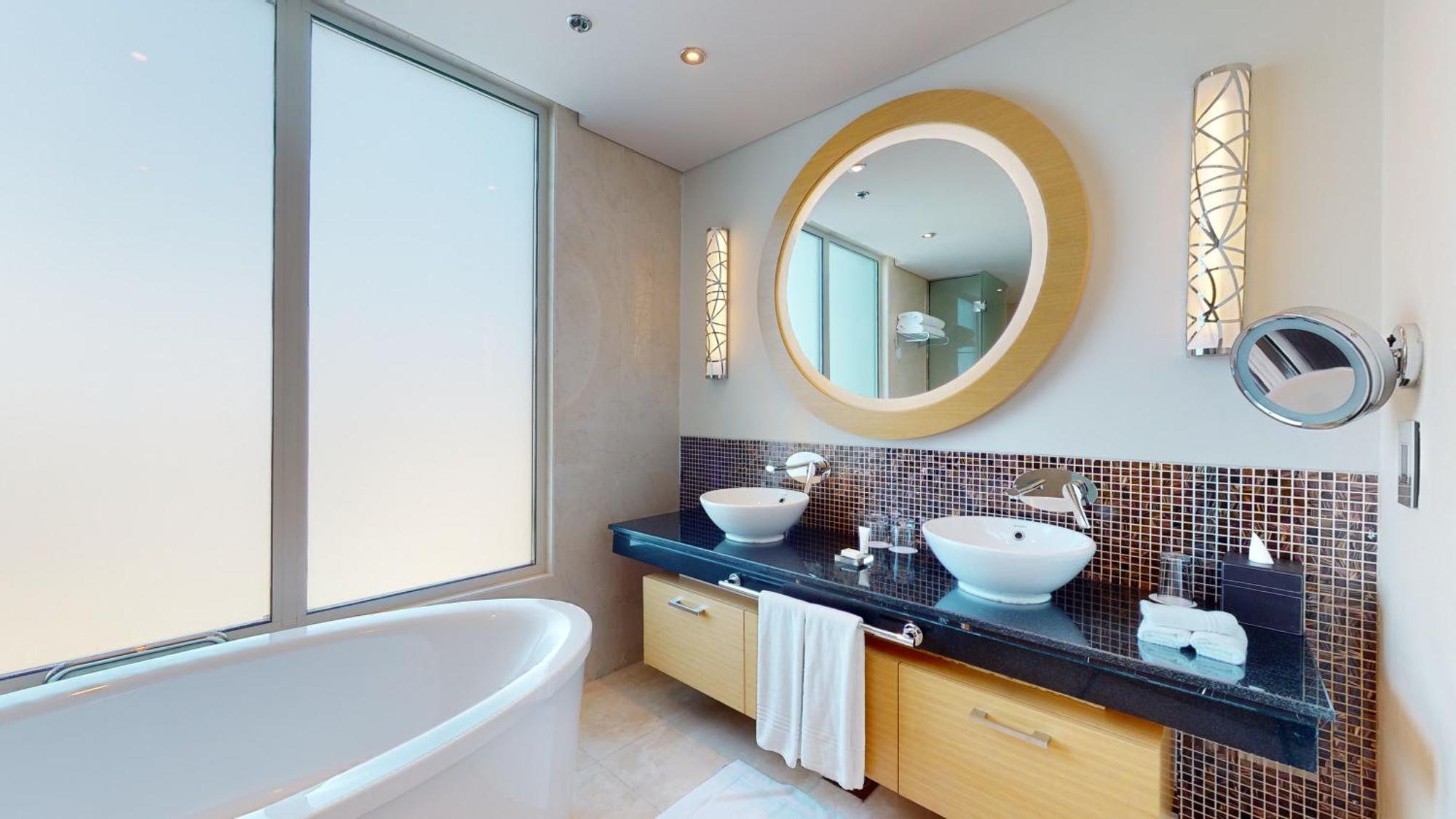 Marriott Executive Apartments Al Jaddaf, Dubaï Chambre photo Bathroom