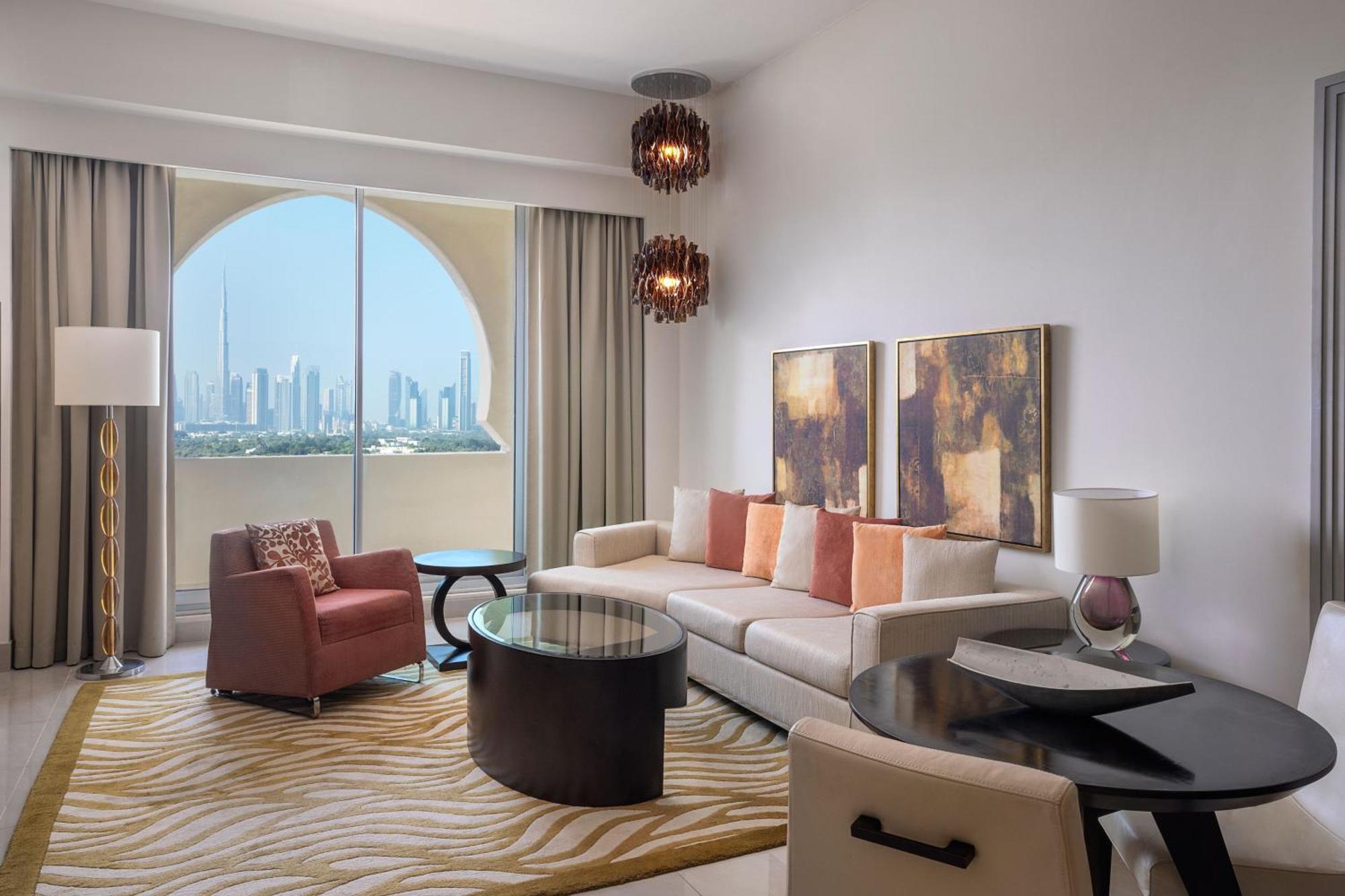 Marriott Executive Apartments Al Jaddaf, Dubaï Extérieur photo Living room
