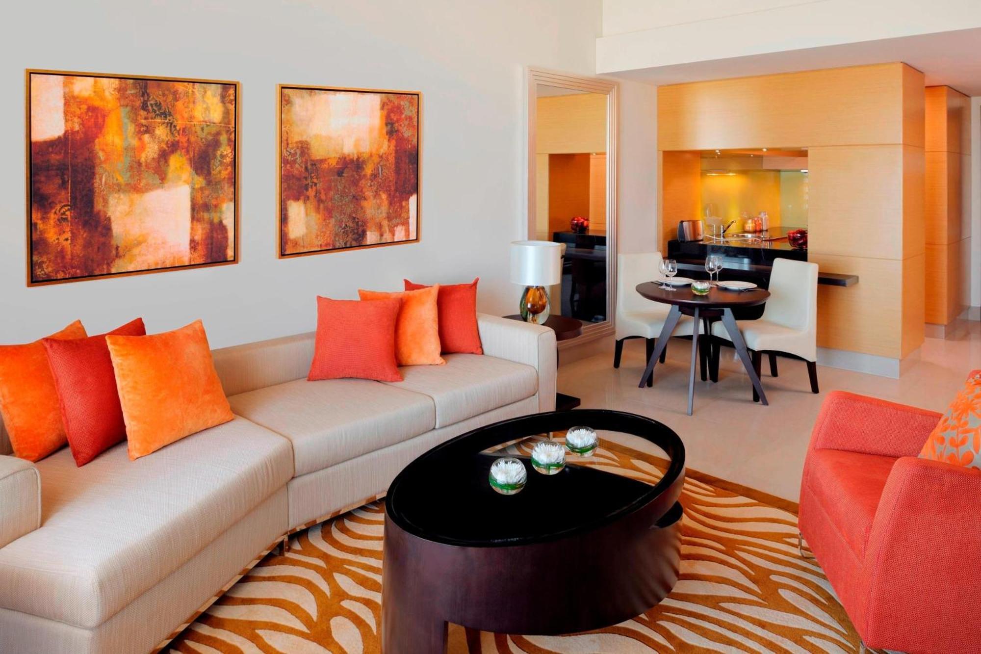 Marriott Executive Apartments Al Jaddaf, Dubaï Extérieur photo A living room at the Taj Bengal